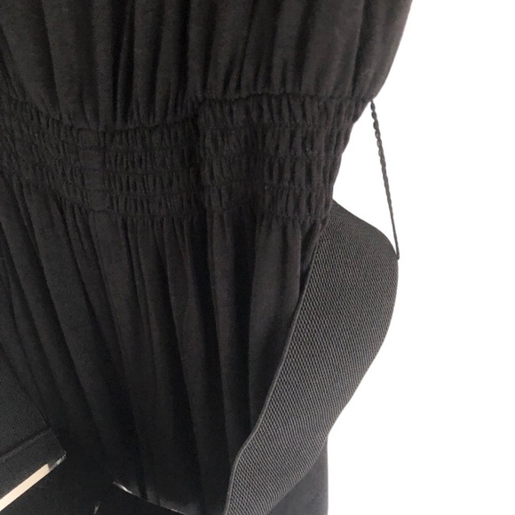 Grace Elements Drape Neck Bat Wing Belted Jumpsuit Black Size Small NWT - Picture 2 of 14